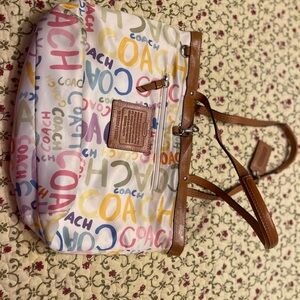Coach summer handbag reversible